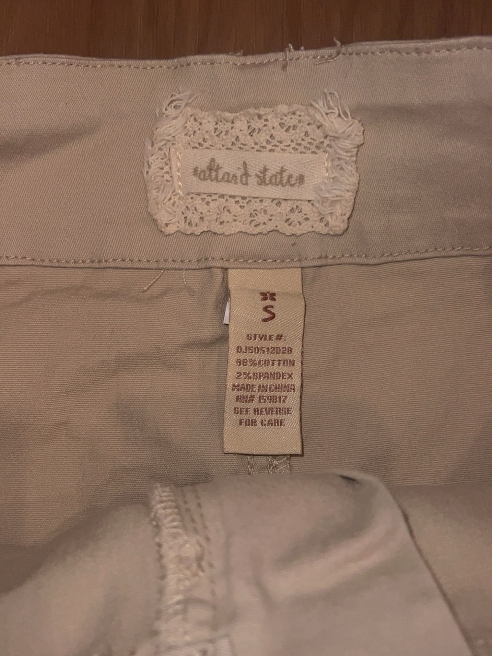 Altar’d State - Light Cream Cargo Mini Skirt - Picture 3 of 3